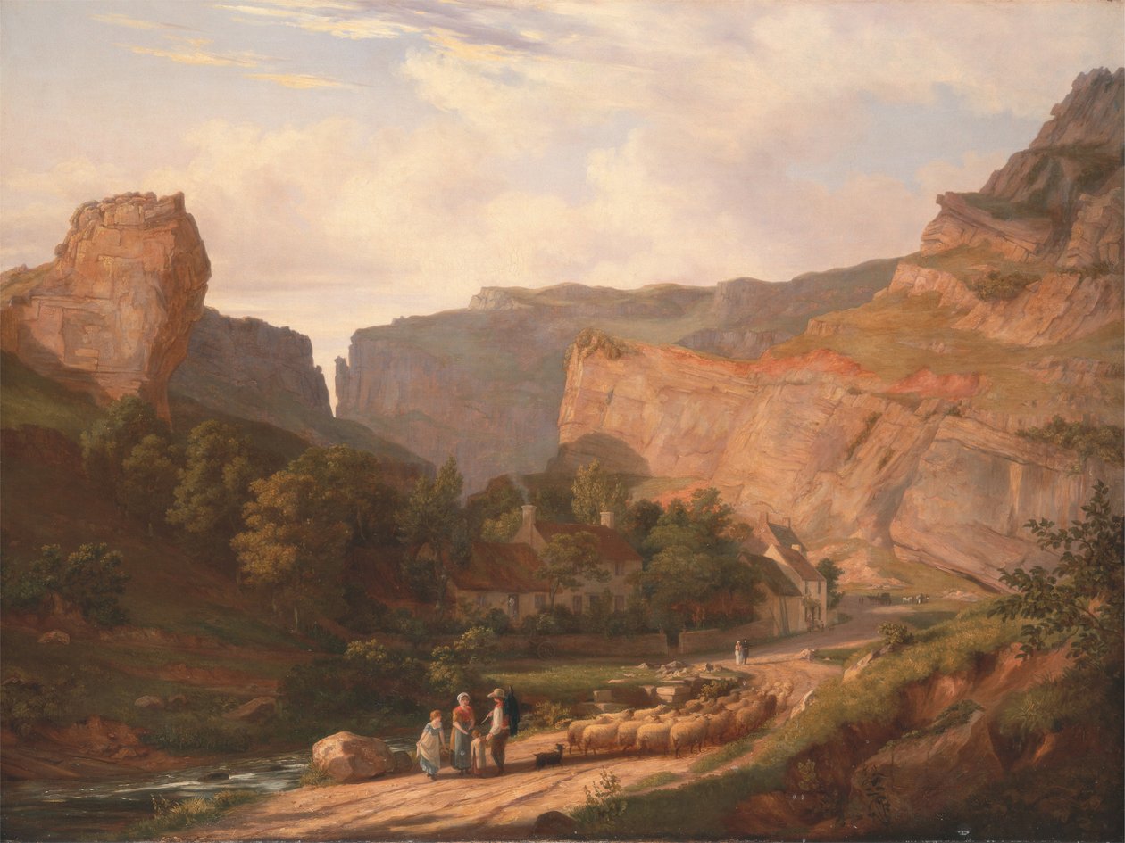 Vue des gorges de Cheddar - George Vincent