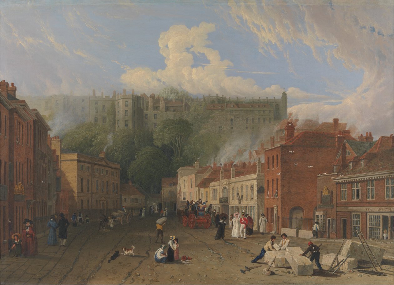 Vue de Thames Street, Windsor - George Vincent