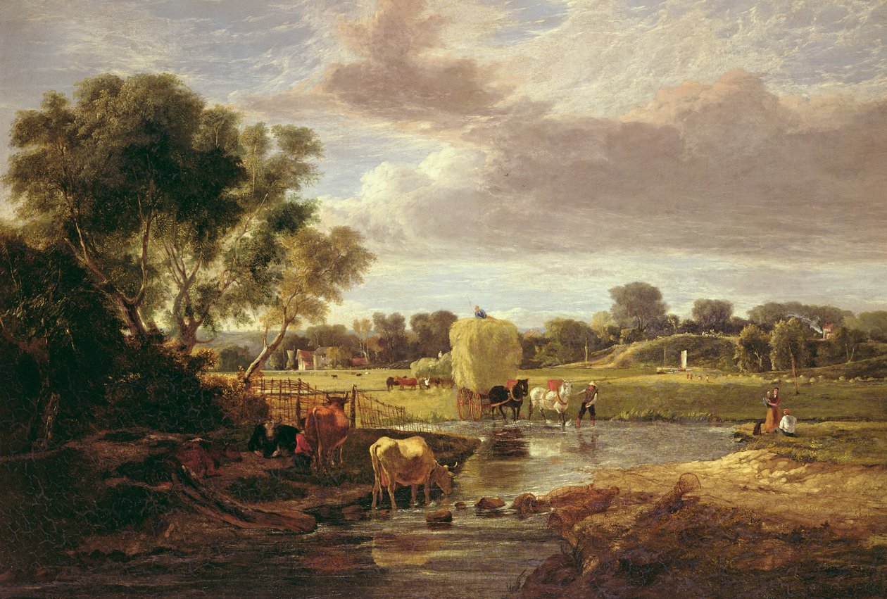 Trowse Meadows, près de Norwich, 1828 - George Vincent