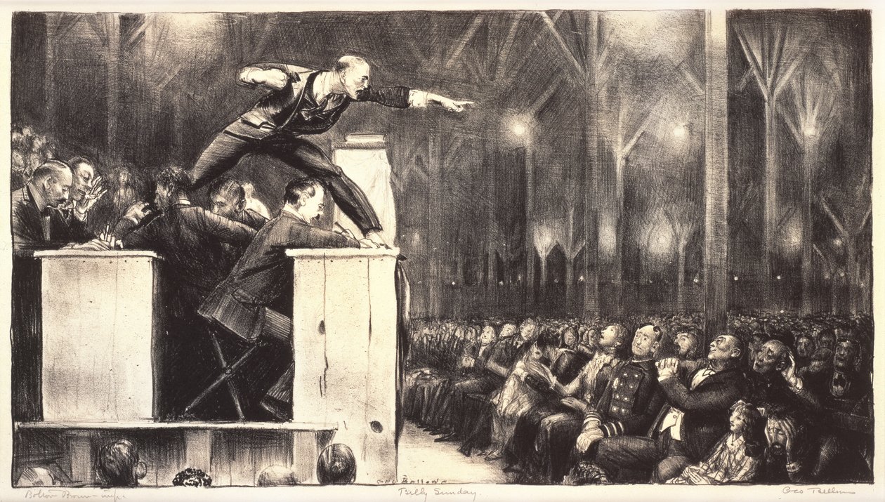 Billy Sunday, 1923 - George Wesley Bellows