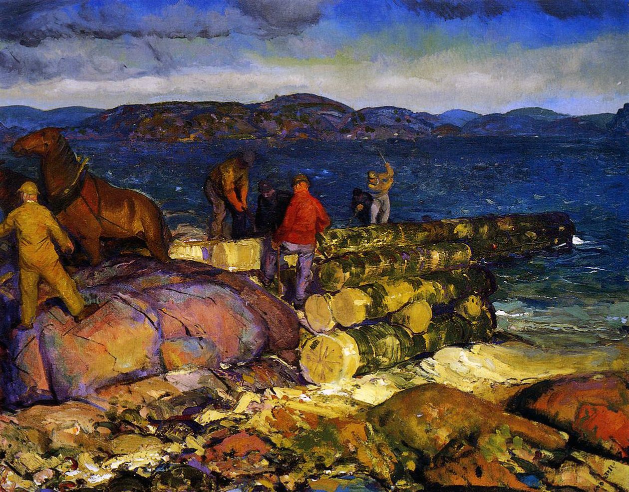 Constructeurs de docks, 1925 - George Wesley Bellows