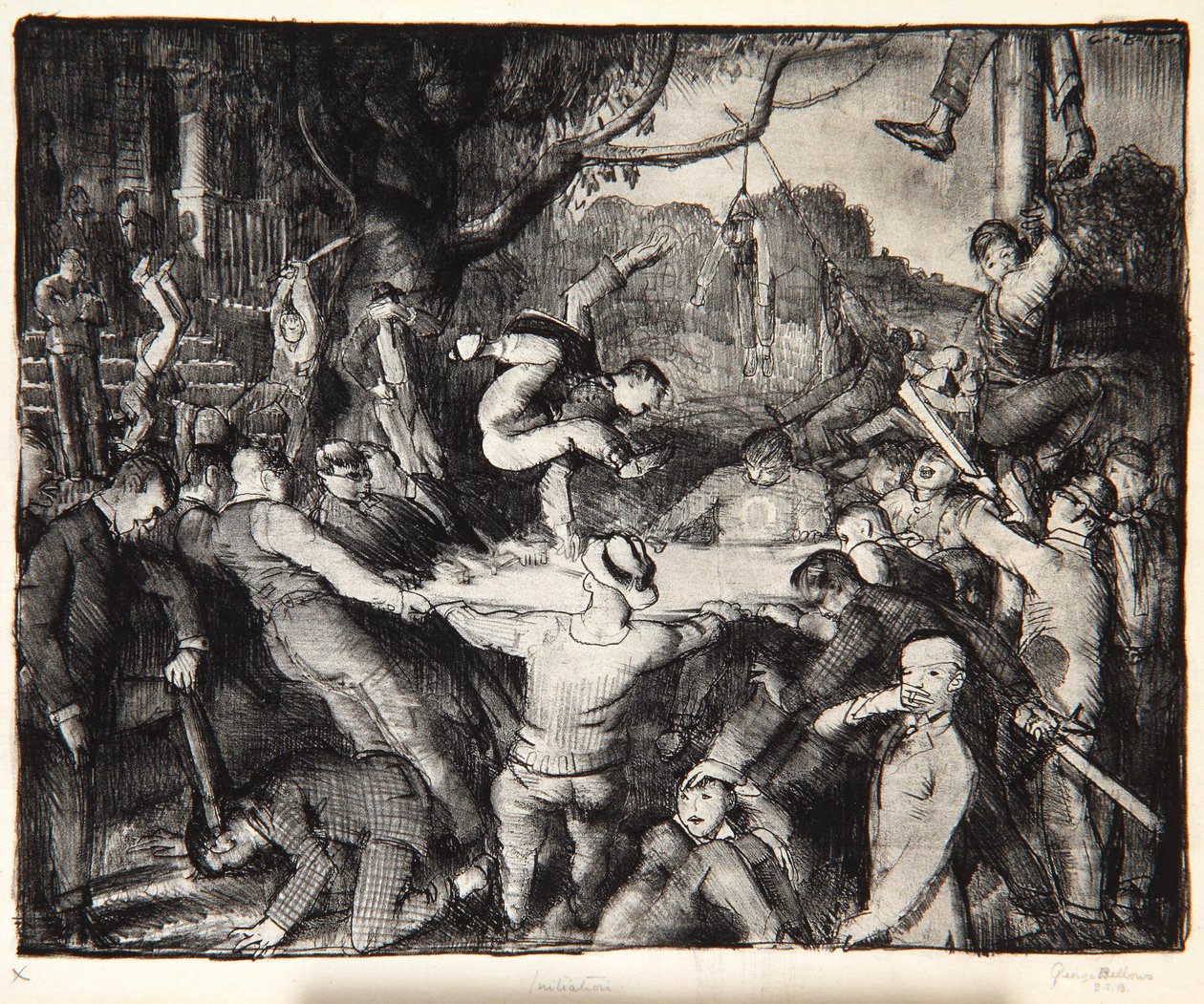 Initiation dans la Frat, 1917 - George Wesley Bellows