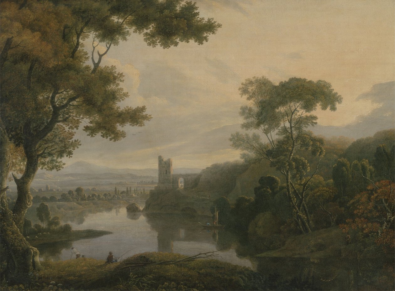 Paysage fluvial, 1773 - George the Elder Barret