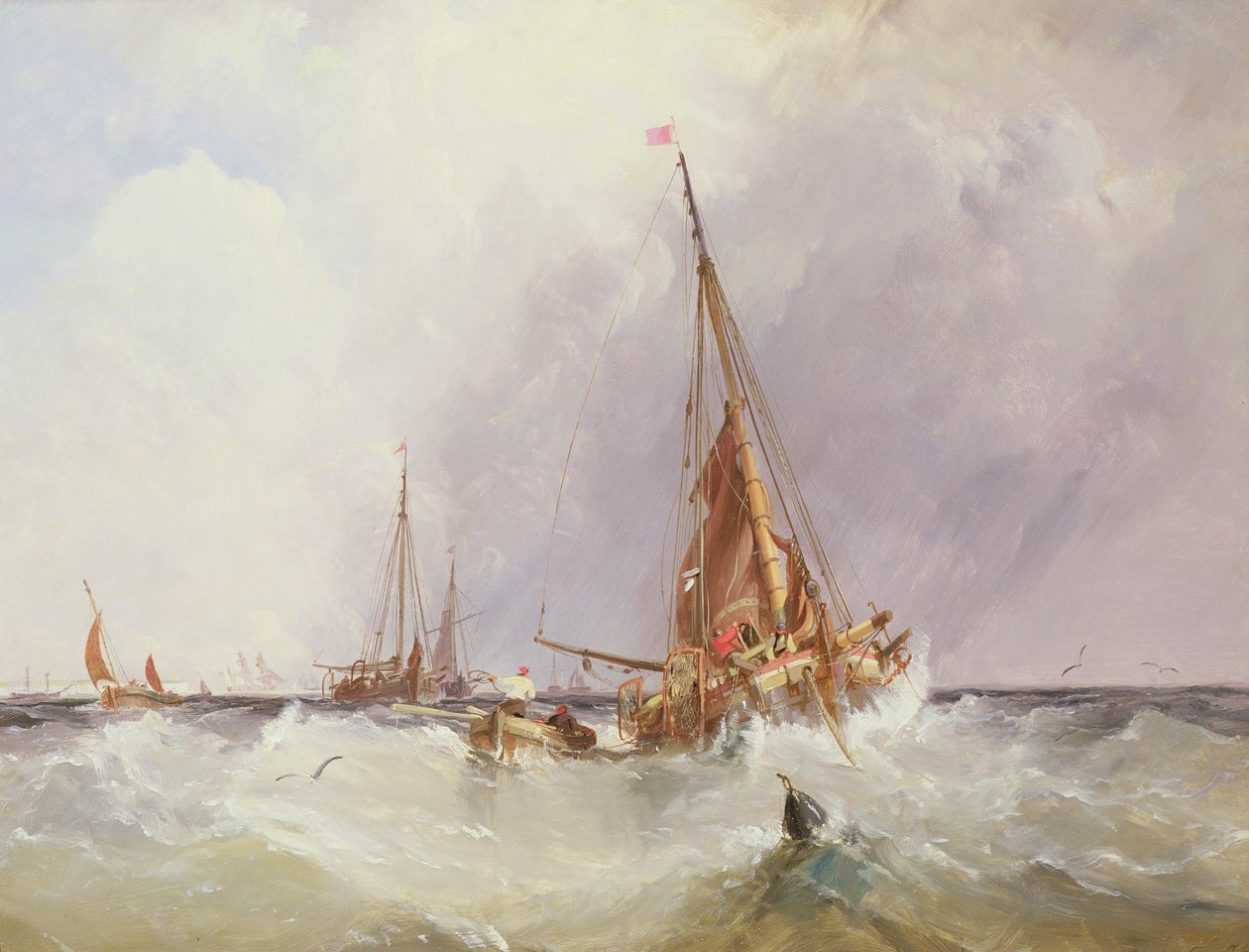 Navigation dans le Solent, XIXe siècle - George the Elder Chambers