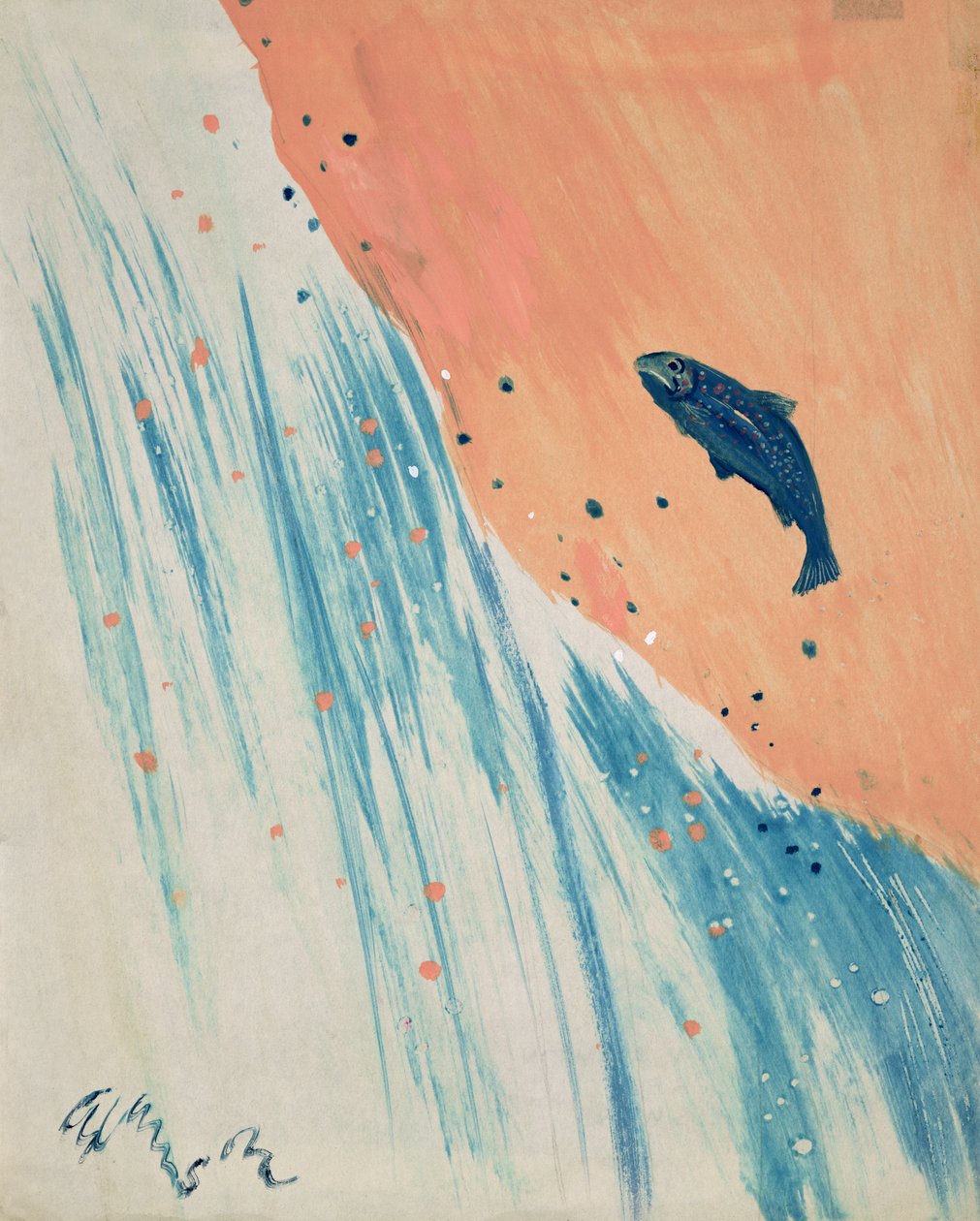 Saut du saumon - George Adamson