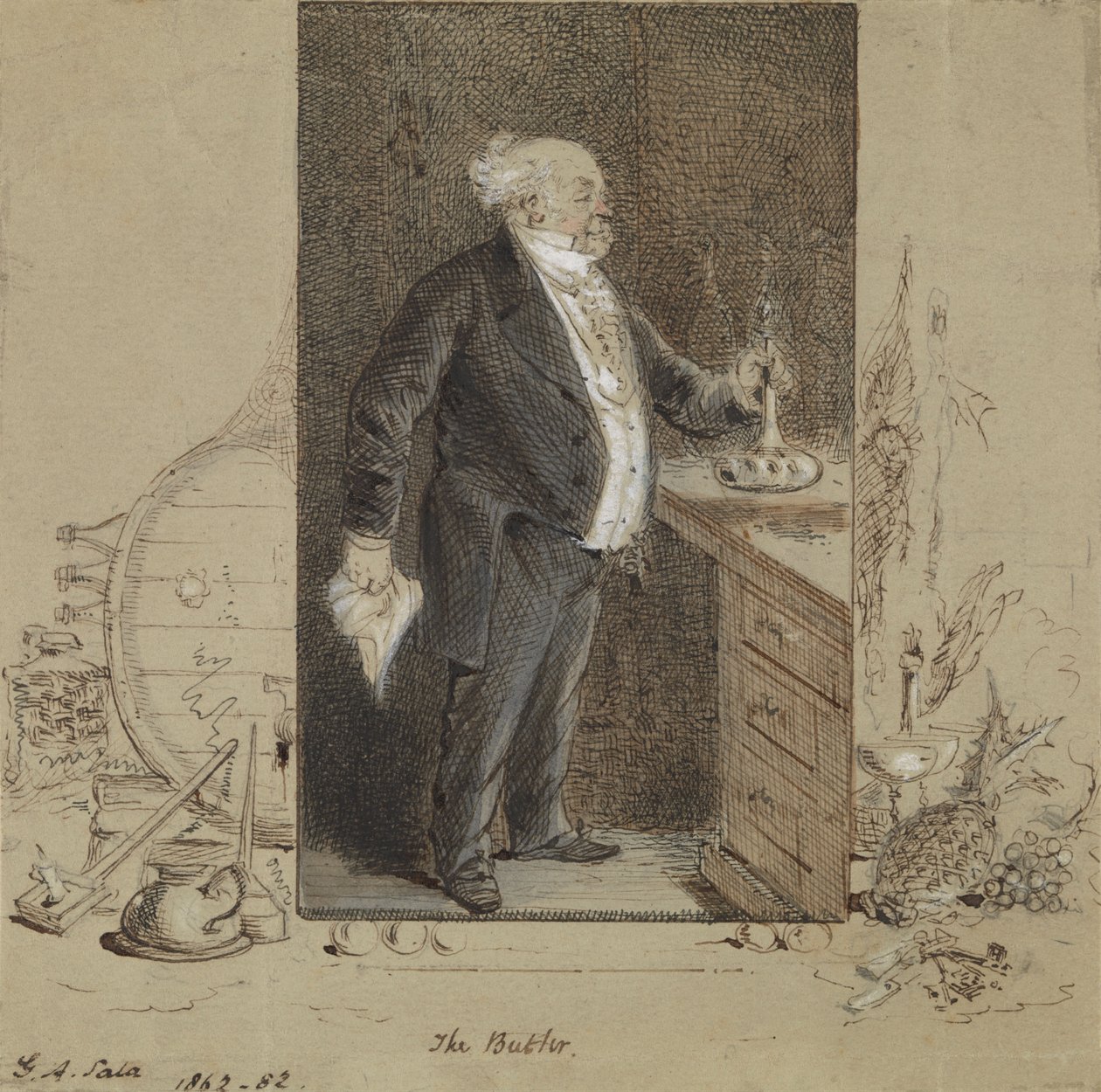 Le majordome - George Augustus Sala