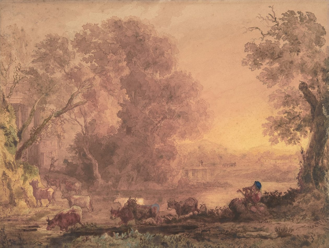 Paysage arcadien - George Barret the Younger
