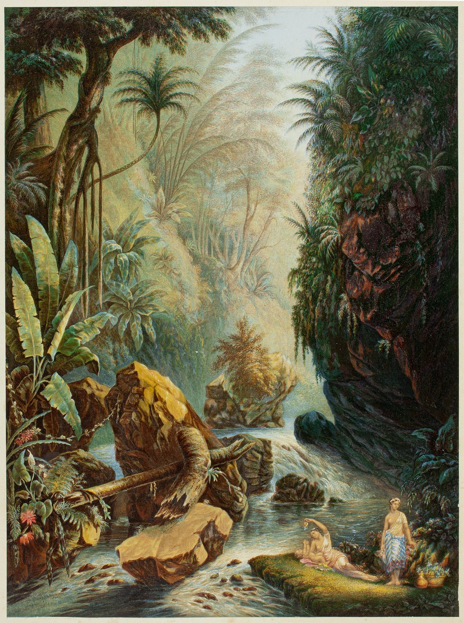 Le ruisseau de montagne - George Baxter