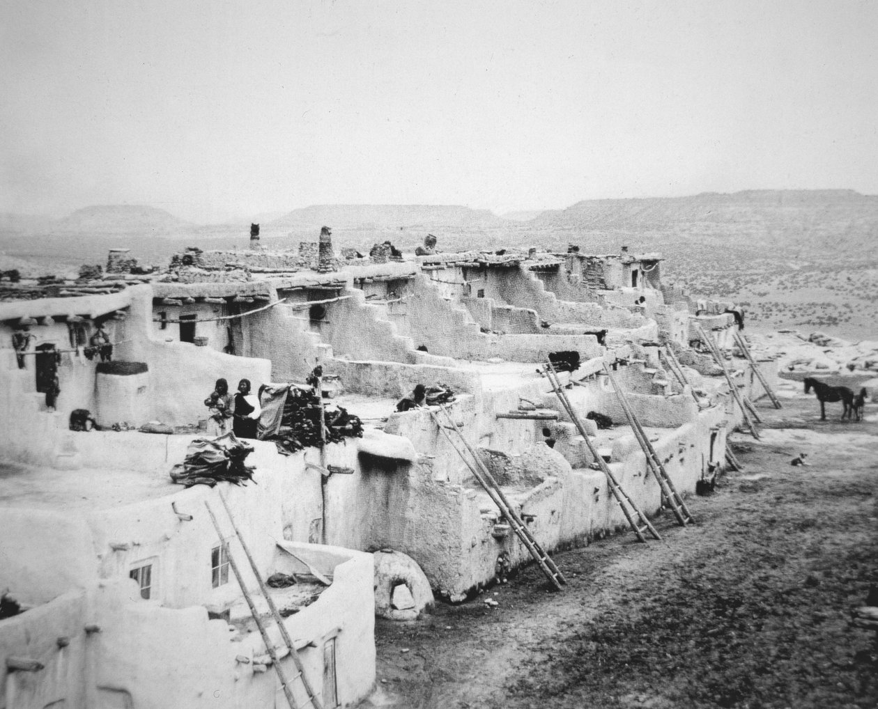 Pueblo Acoma, Nouveau-Mexique - George Benjamin (Ben) Wittick