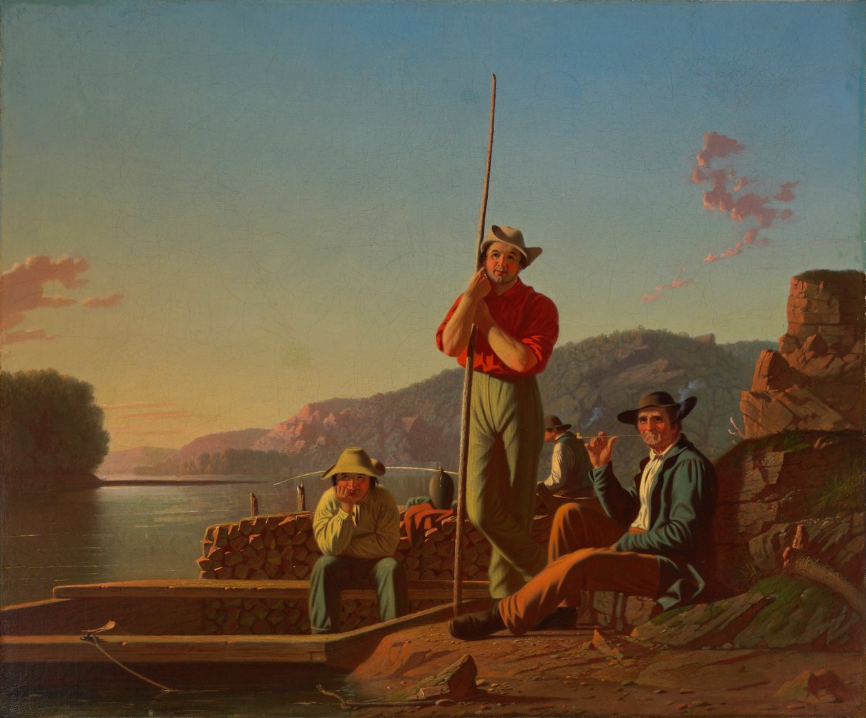 Le bateau en bois - George Caleb Bingham