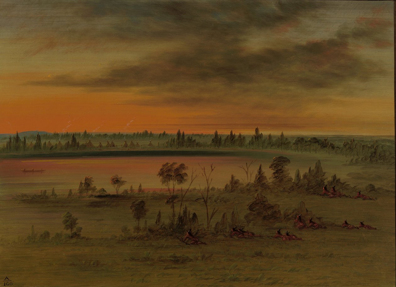 Un groupe de guerre Sioux, 1861-1869 - George Catlin