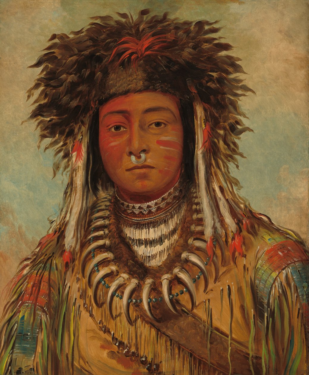 Chef de garçon - Ojibbeway, 1843 - George Catlin