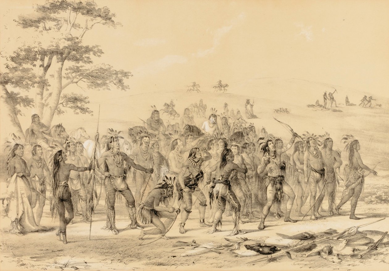Les Braves tirent à la flèche... Une compétition... n° 24 - George Catlin
