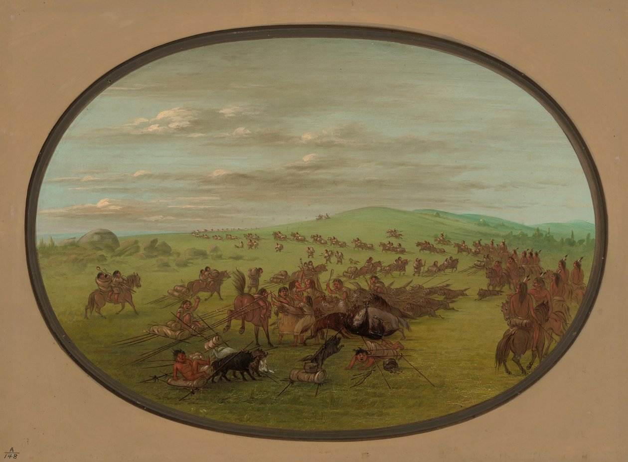 Déplacement des Camanchees - George Catlin