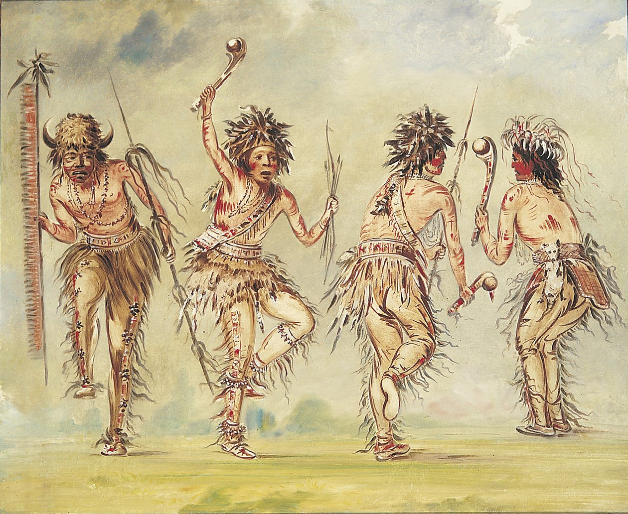 Four Dancers - George Catlin