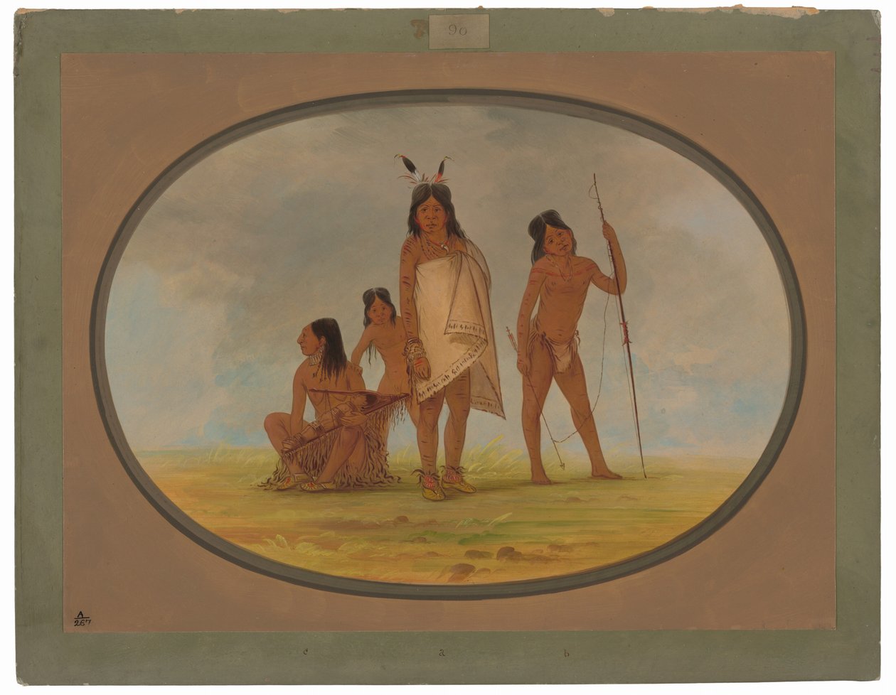 Quatre Indiens Flathead - George Catlin