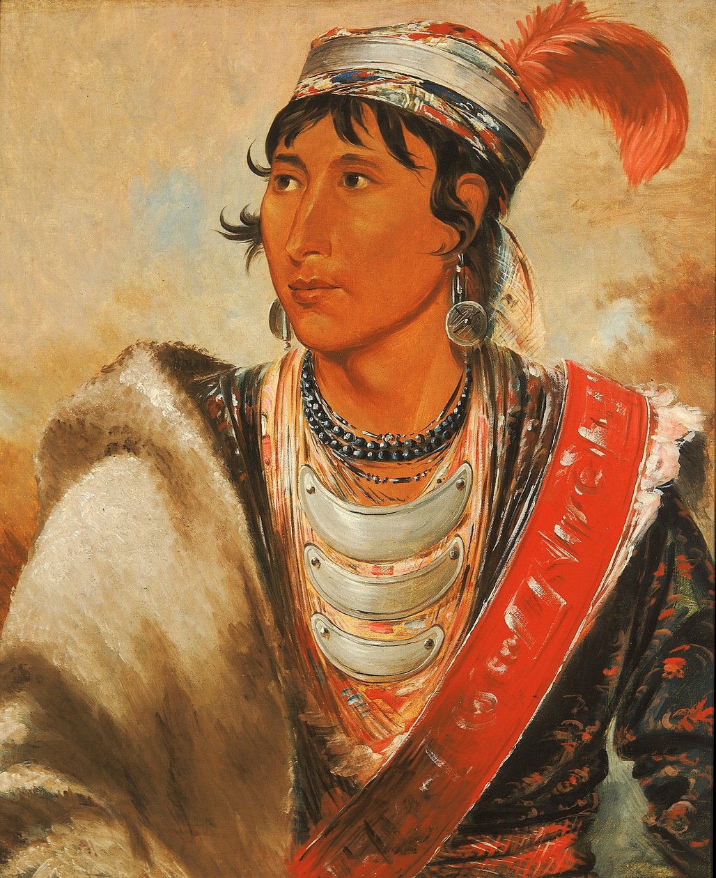 Láh-shee, le lécheur, appelé "Creek Billy". - George Catlin