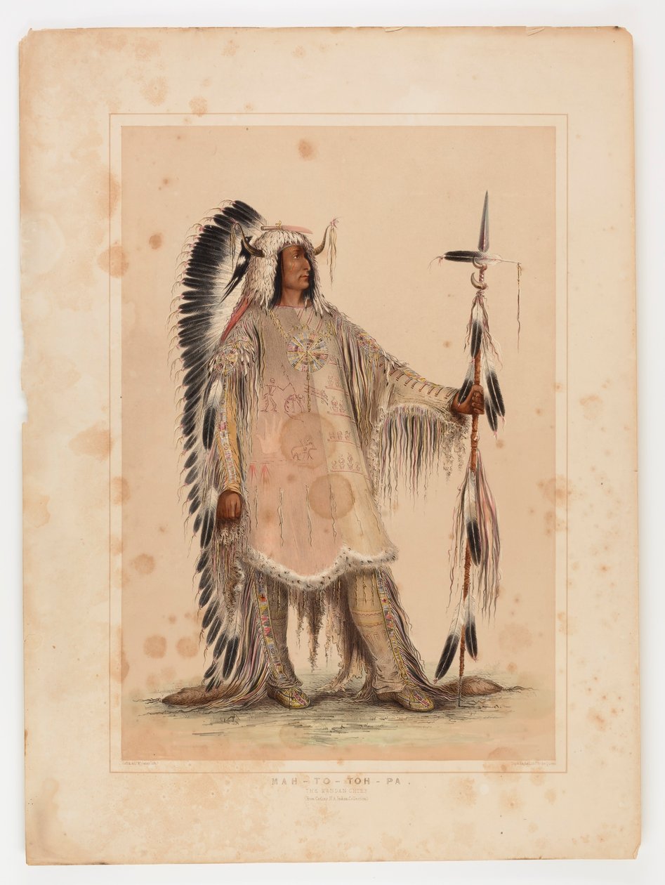 Mah-to-toh-pa, le chef des Mandans - George Catlin