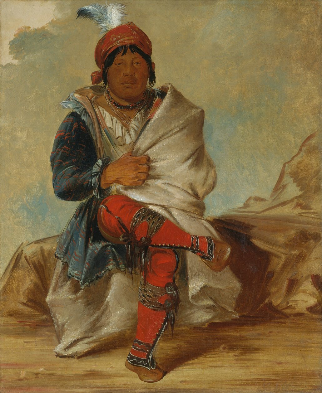 Mick-e-no-páh, chef de la tribu - George Catlin
