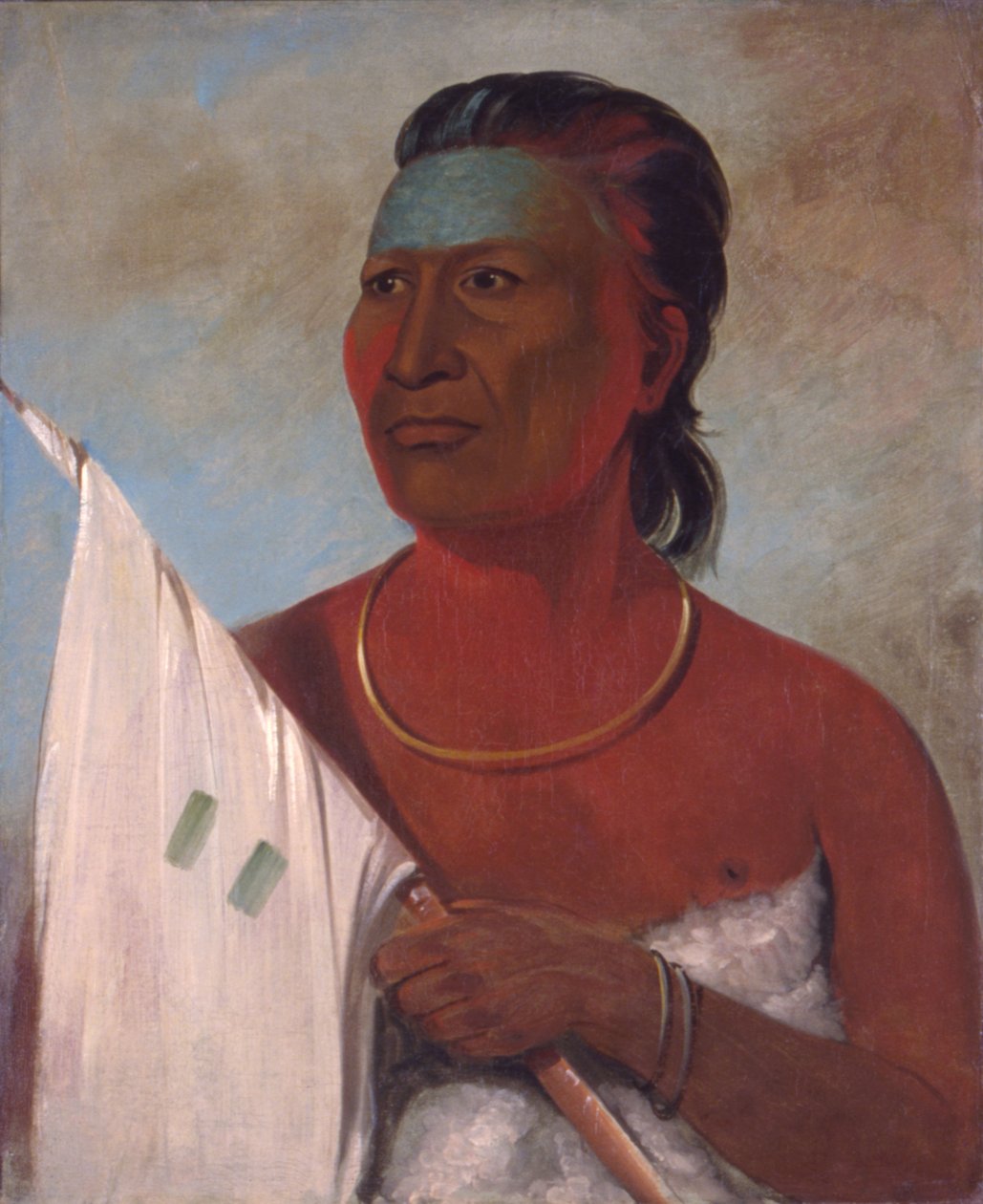 Náh-pope conseiller de Black Hawk - George Catlin