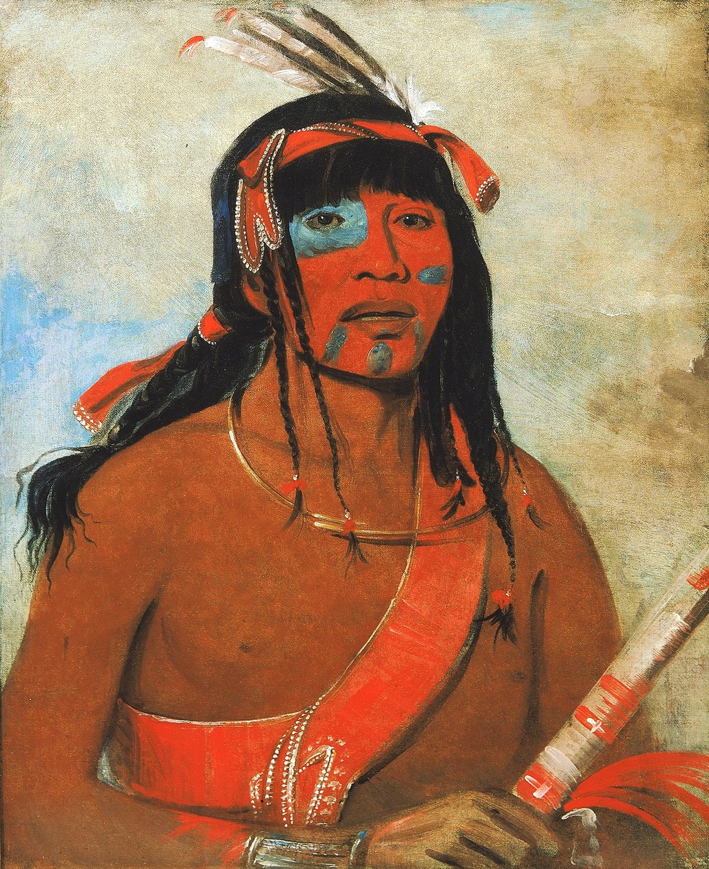 O-tá-wah, Le Ottaway, un guerrier - George Catlin