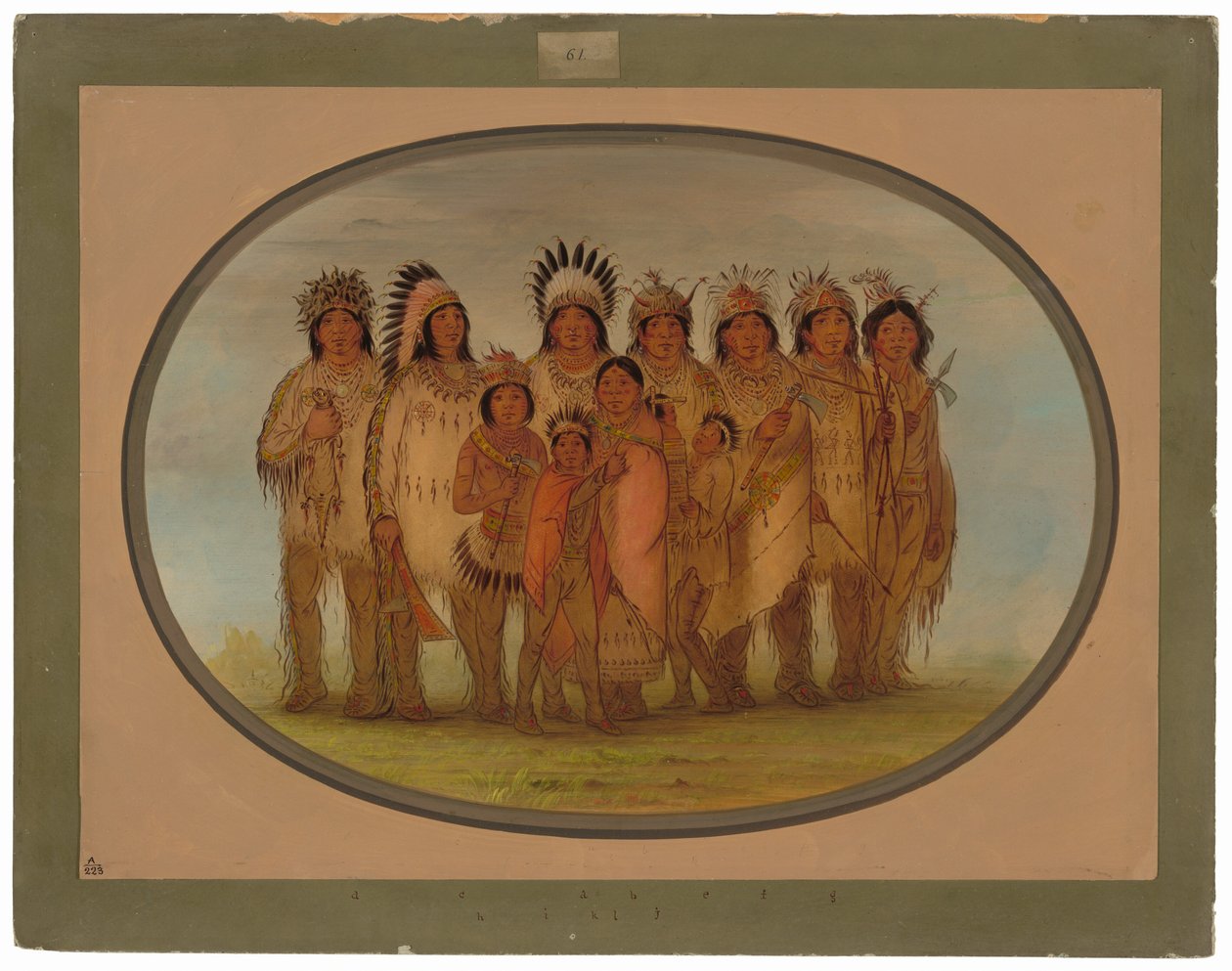 Indiens Ojibbeway à Paris - George Catlin