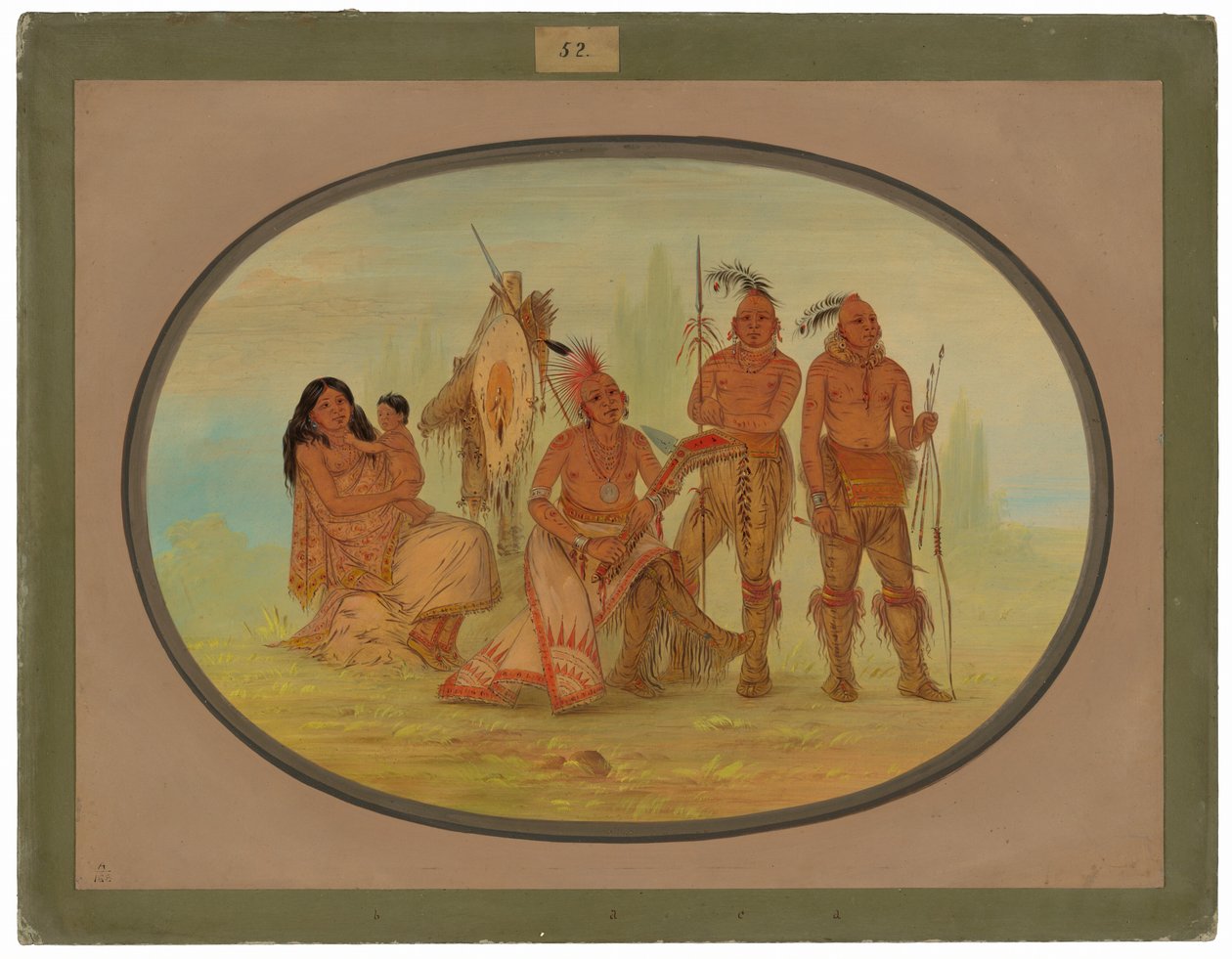 Indiens Osage - George Catlin