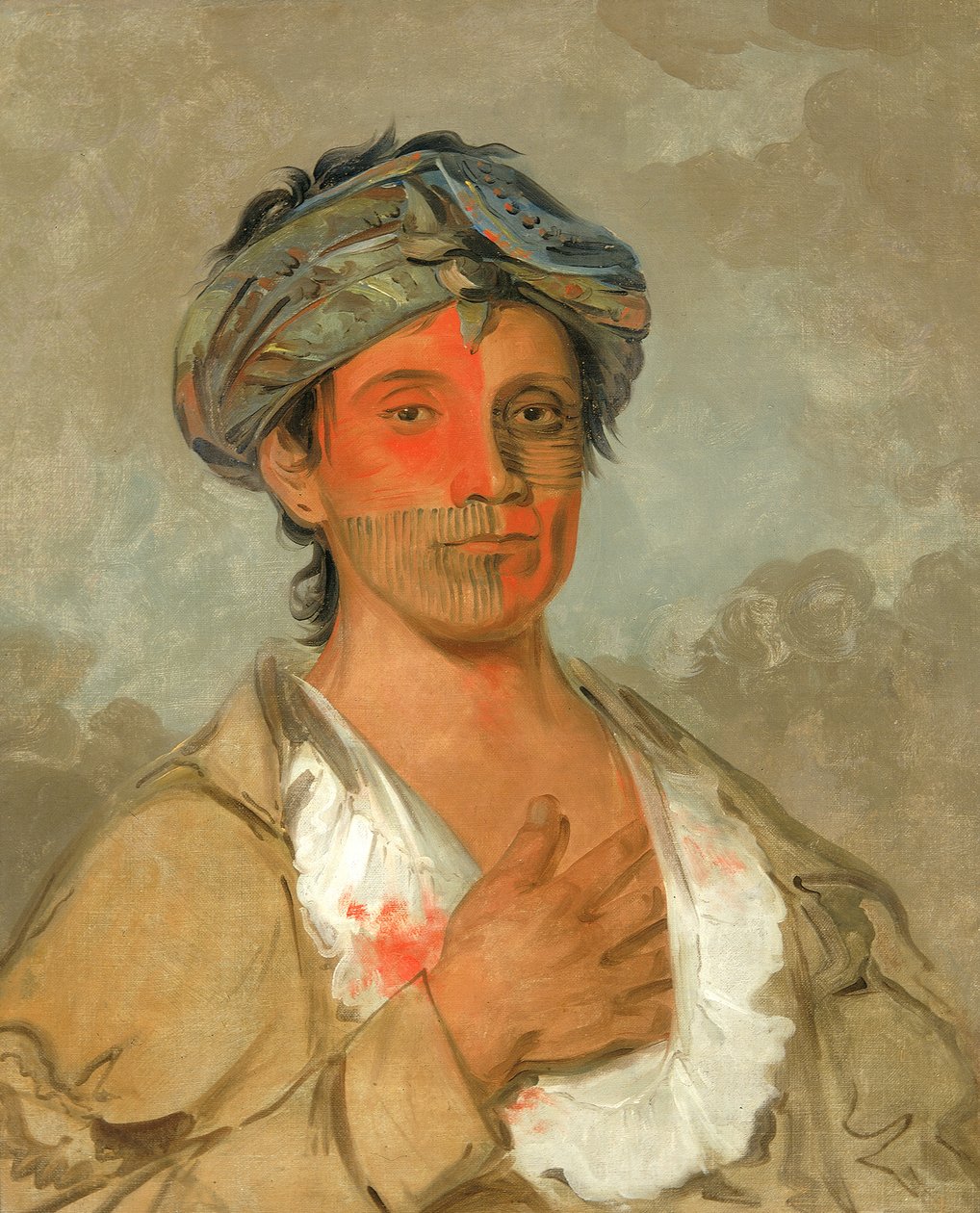 Pah-te-cóo-saw, Homme droit, semi-civilisé, 1830 - George Catlin