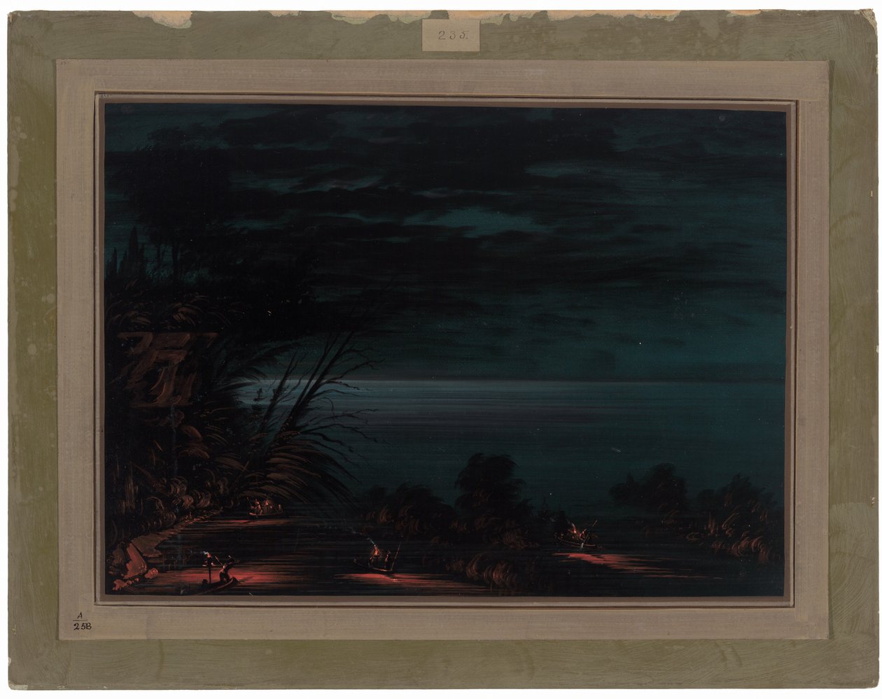 Pêche au saumon - Ottowas - George Catlin