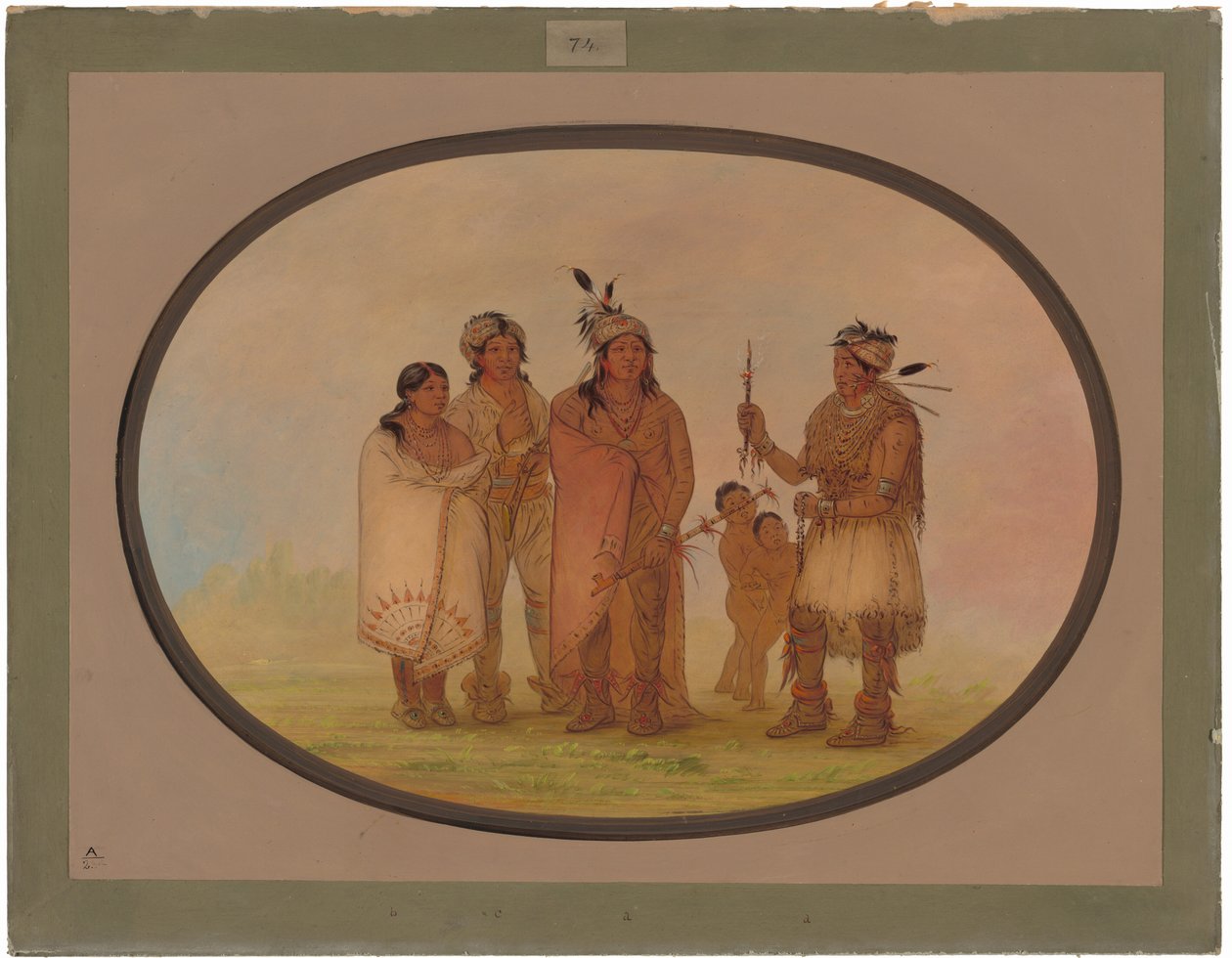 Indiens Shawano - George Catlin