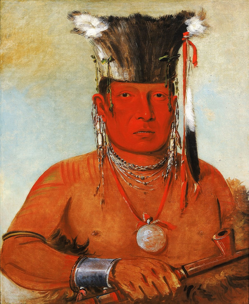 Sháw-da-mon-nee, Le voilà, un brave - George Catlin