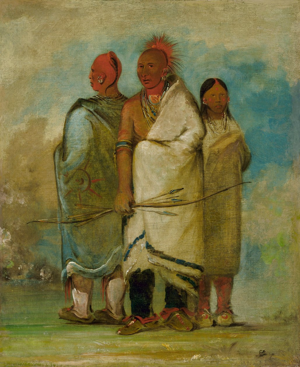 Trois Indiens Fox - George Catlin