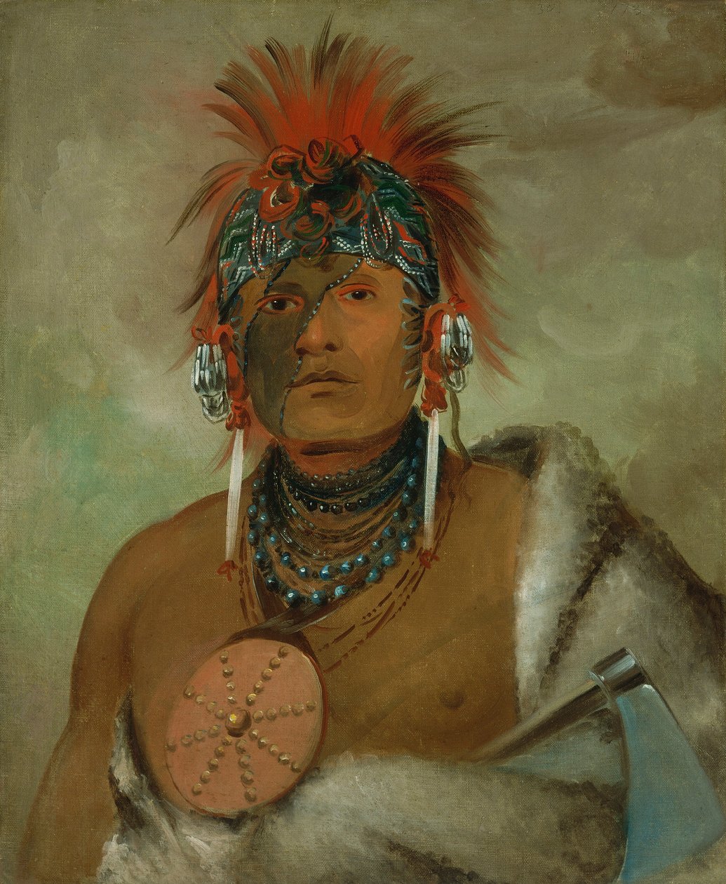 Wá-hón-ga-shee, Pas un fou, un grand fou - George Catlin