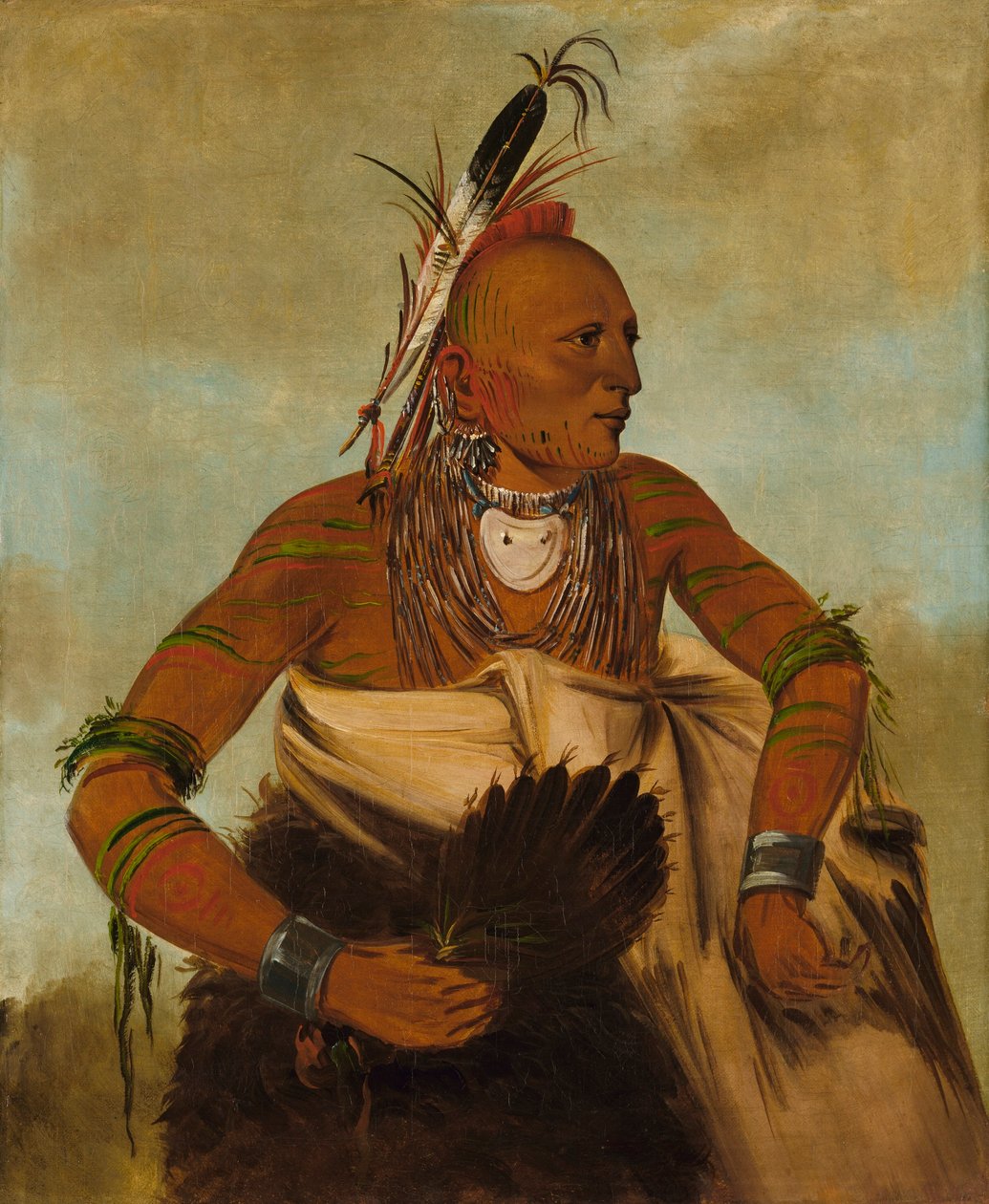 Wa-ho-béck-ee, un beau brave - George Catlin