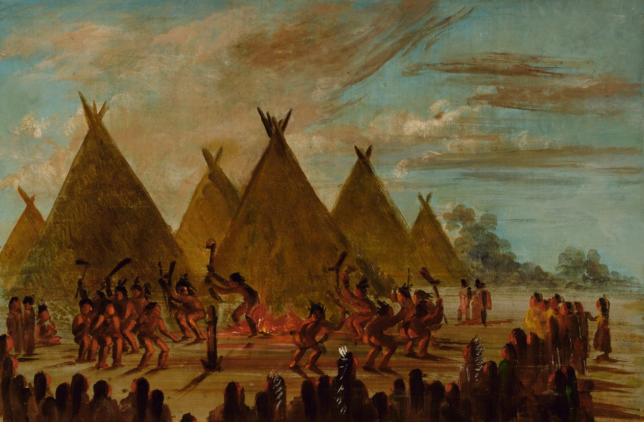 Danse de guerre, Sioux, 1845-1848 - George Catlin