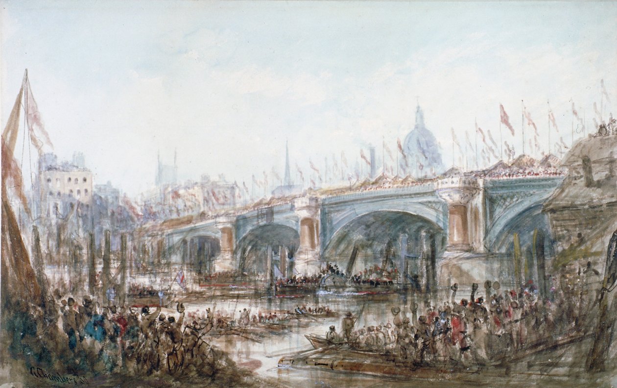 Ouverture du pont de Blackfriars, Londres, 1869 - George Chambers