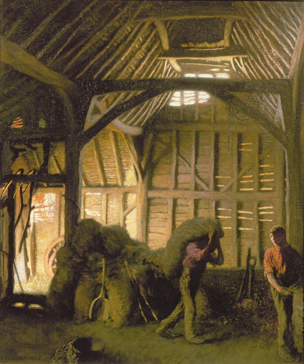 Une grange ancienne - George Clausen