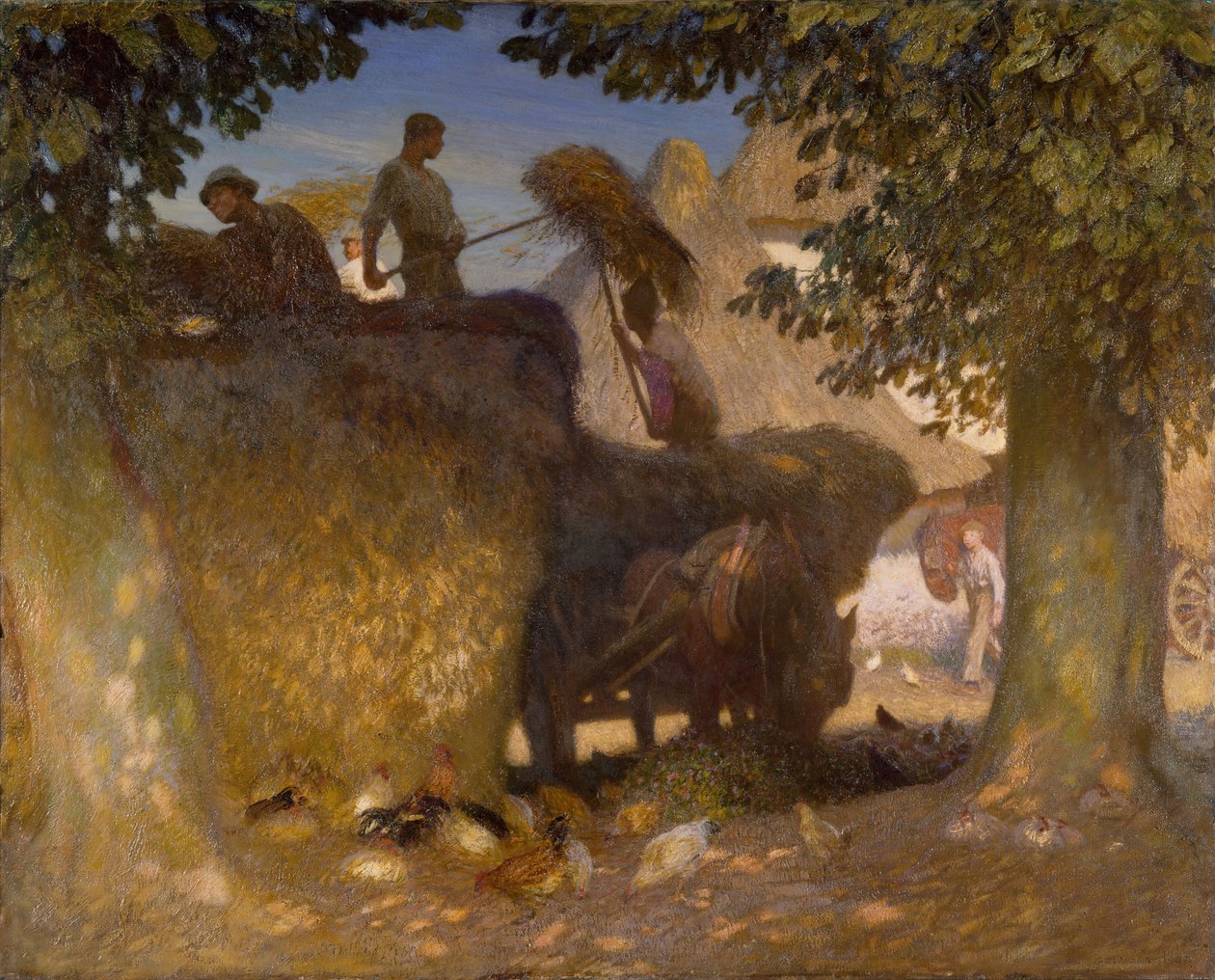 Construction de la meule, 1907 - George Clausen