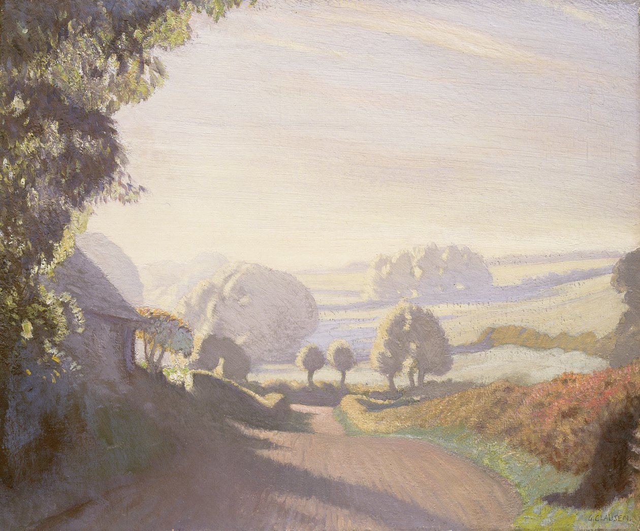 Matin de septembre, les champs - George Clausen