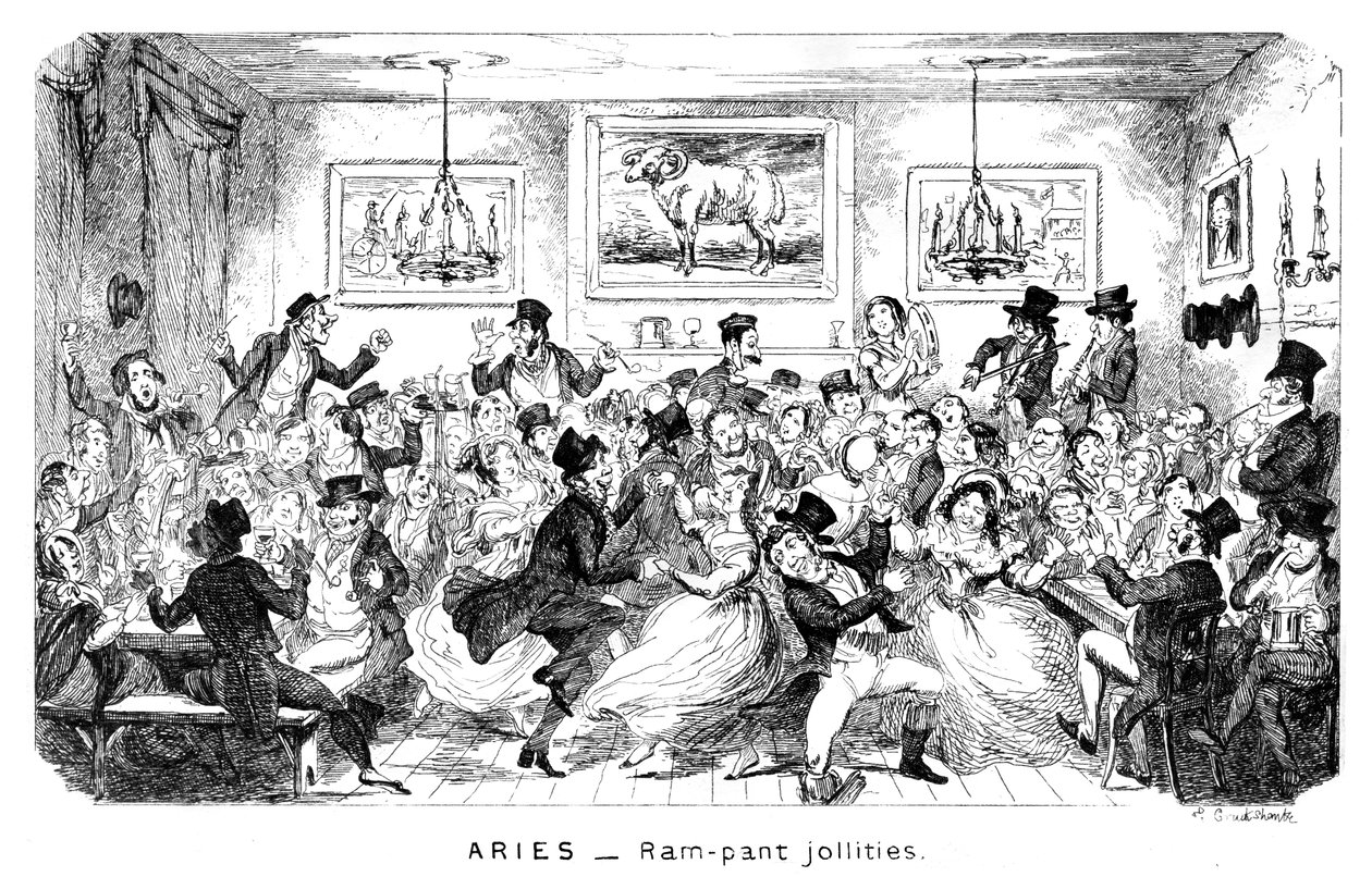 Béliers - Jollités rampantes, 19ème siècle - George Cruikshank