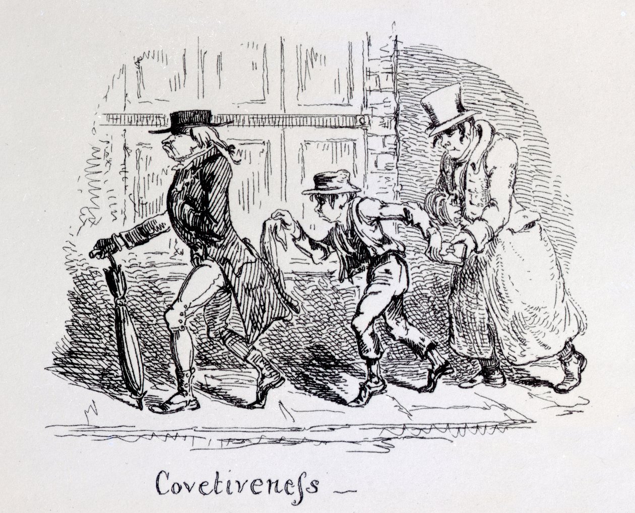 Avarice des Illustrations phrénologiques - George Cruikshank