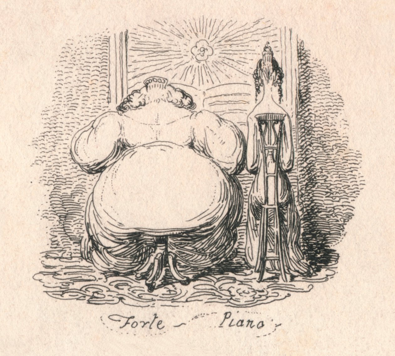 Forte Piano, 1829 - George Cruikshank