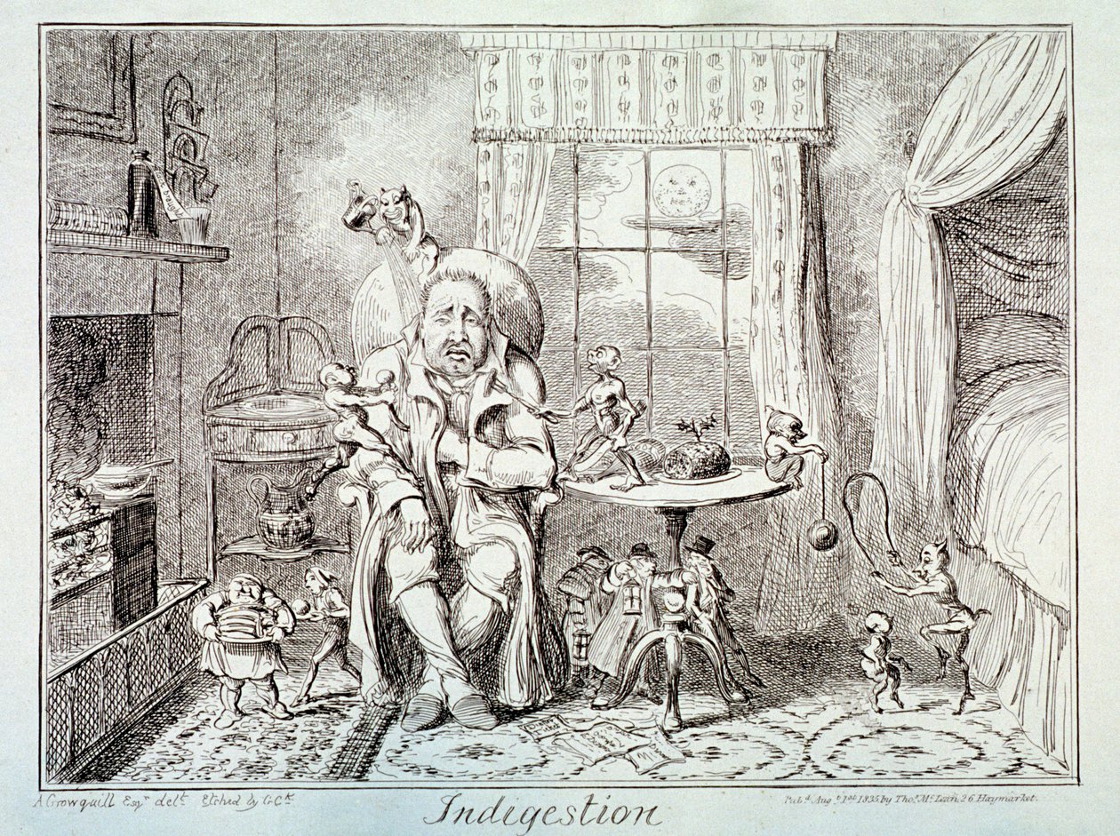 Indigestion, 1835 - George Cruikshank