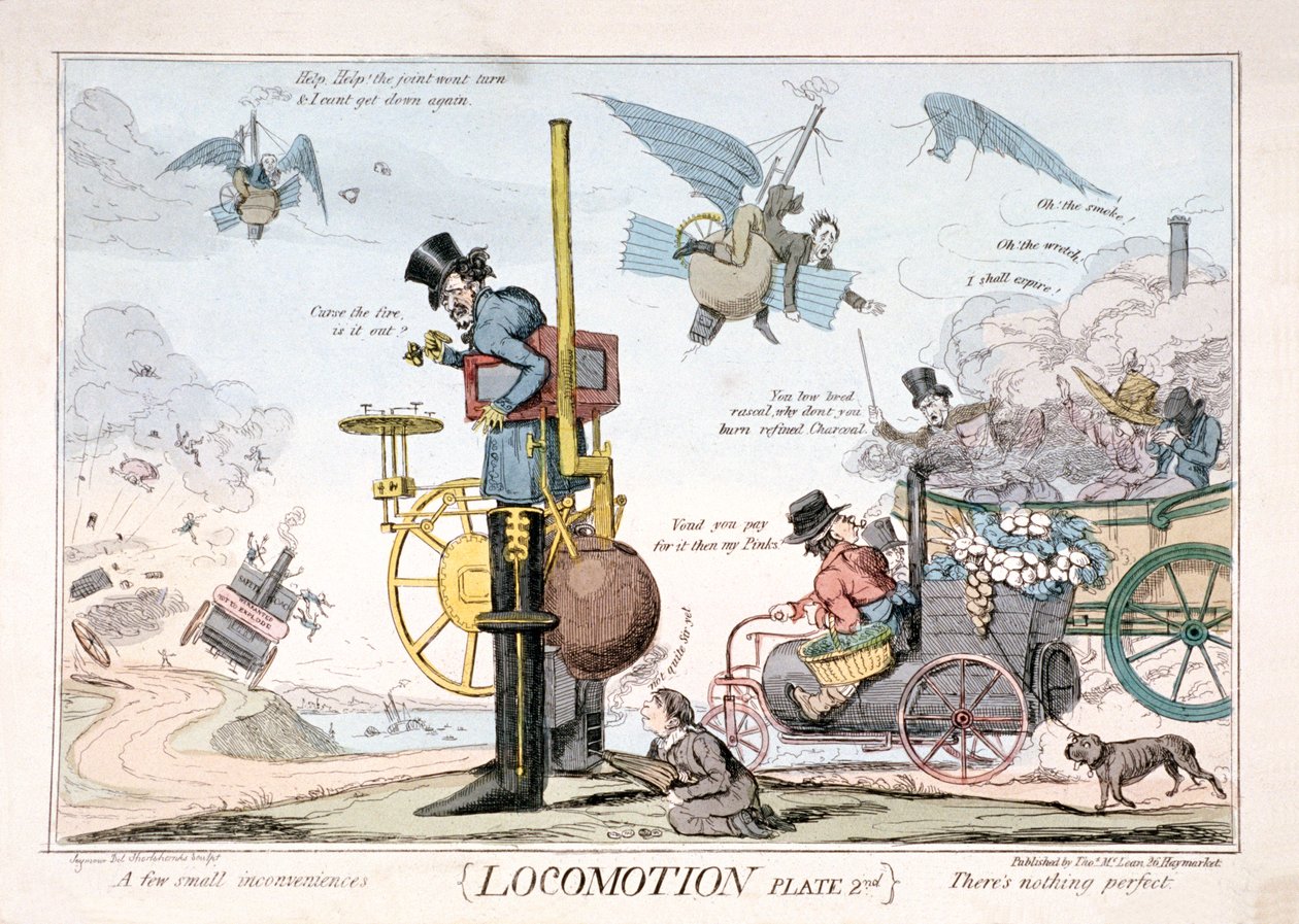 Locomotion, Londres, vers 1820 - George Cruikshank