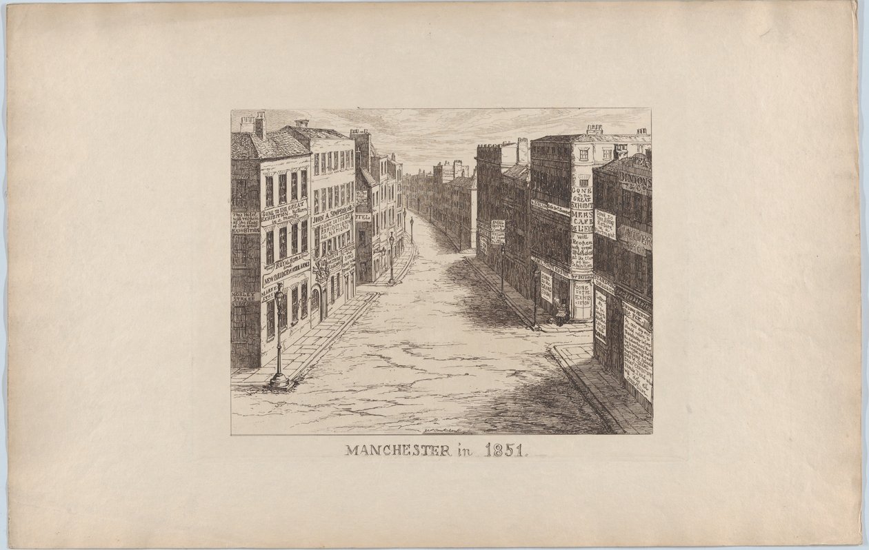 Manchester, en 1851 - George Cruikshank