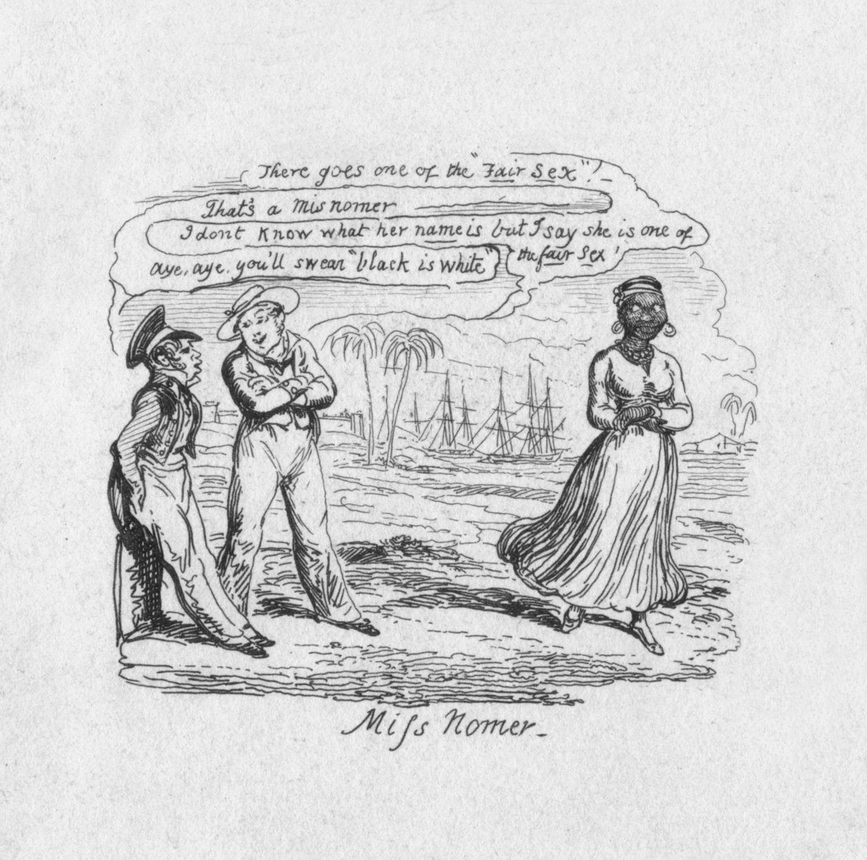 Miss Nomer, 1829 - George Cruikshank