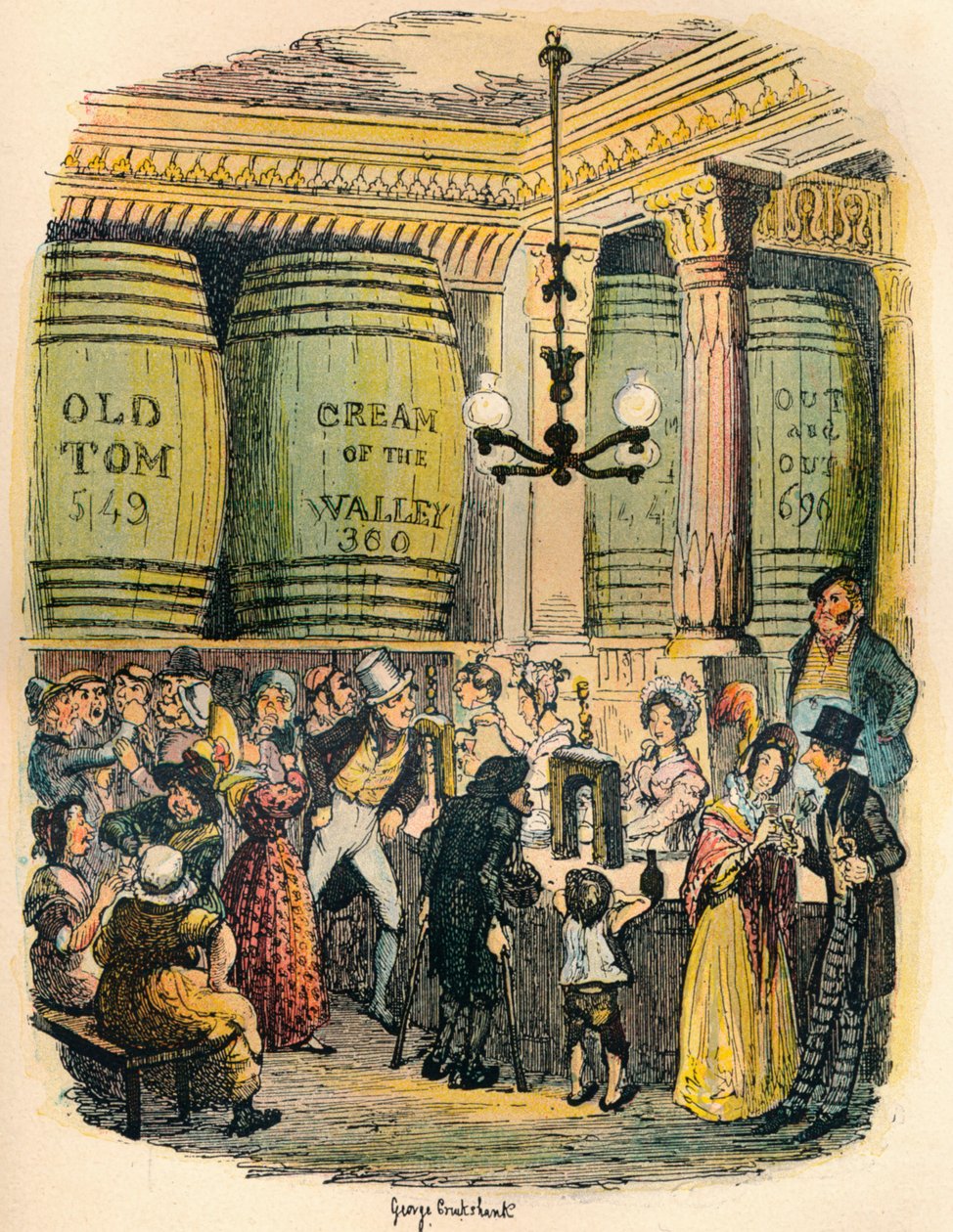 Le Palais du Gin, vers 1900 - George Cruikshank