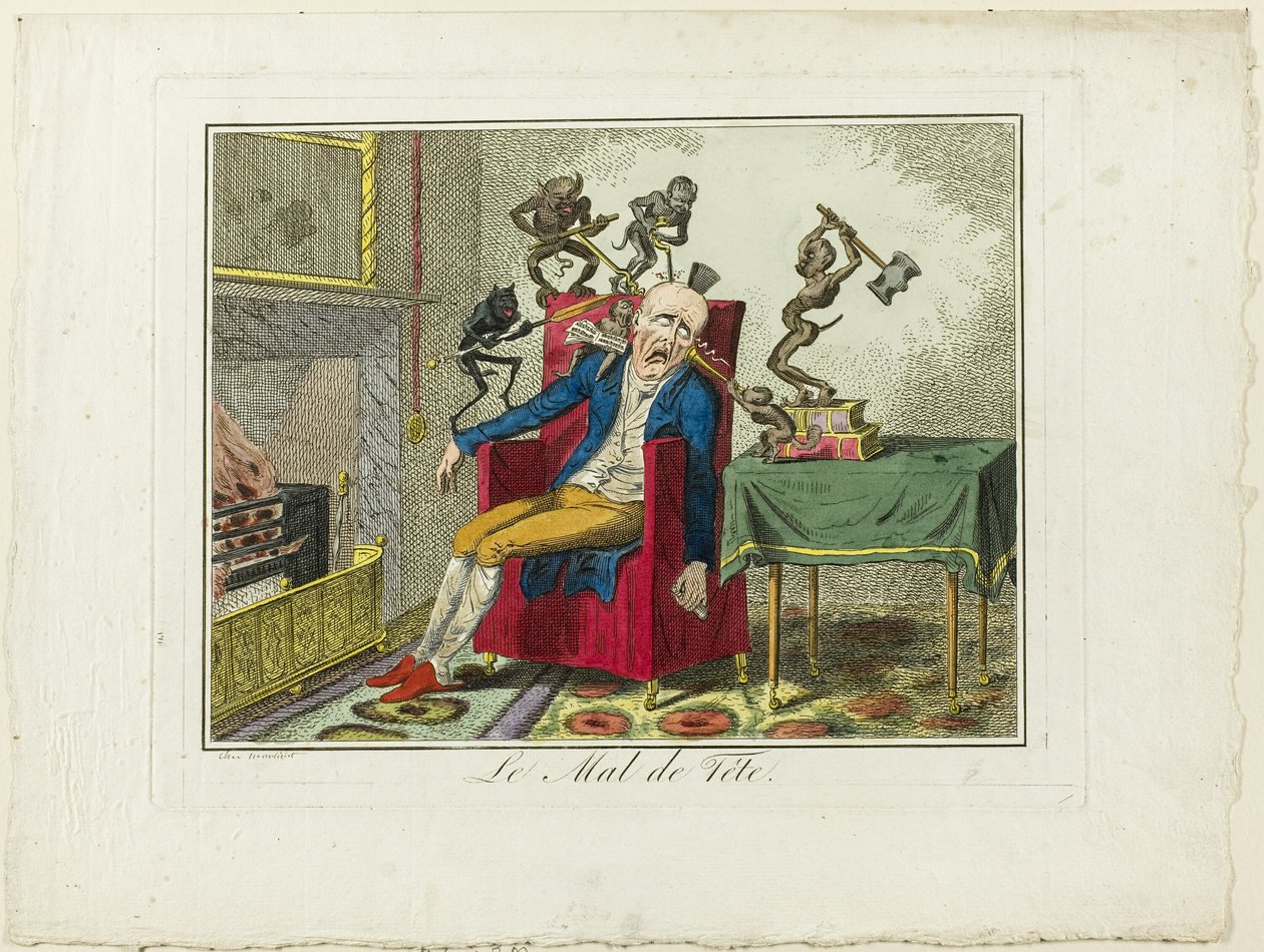 Le mal de tête - George Cruikshank