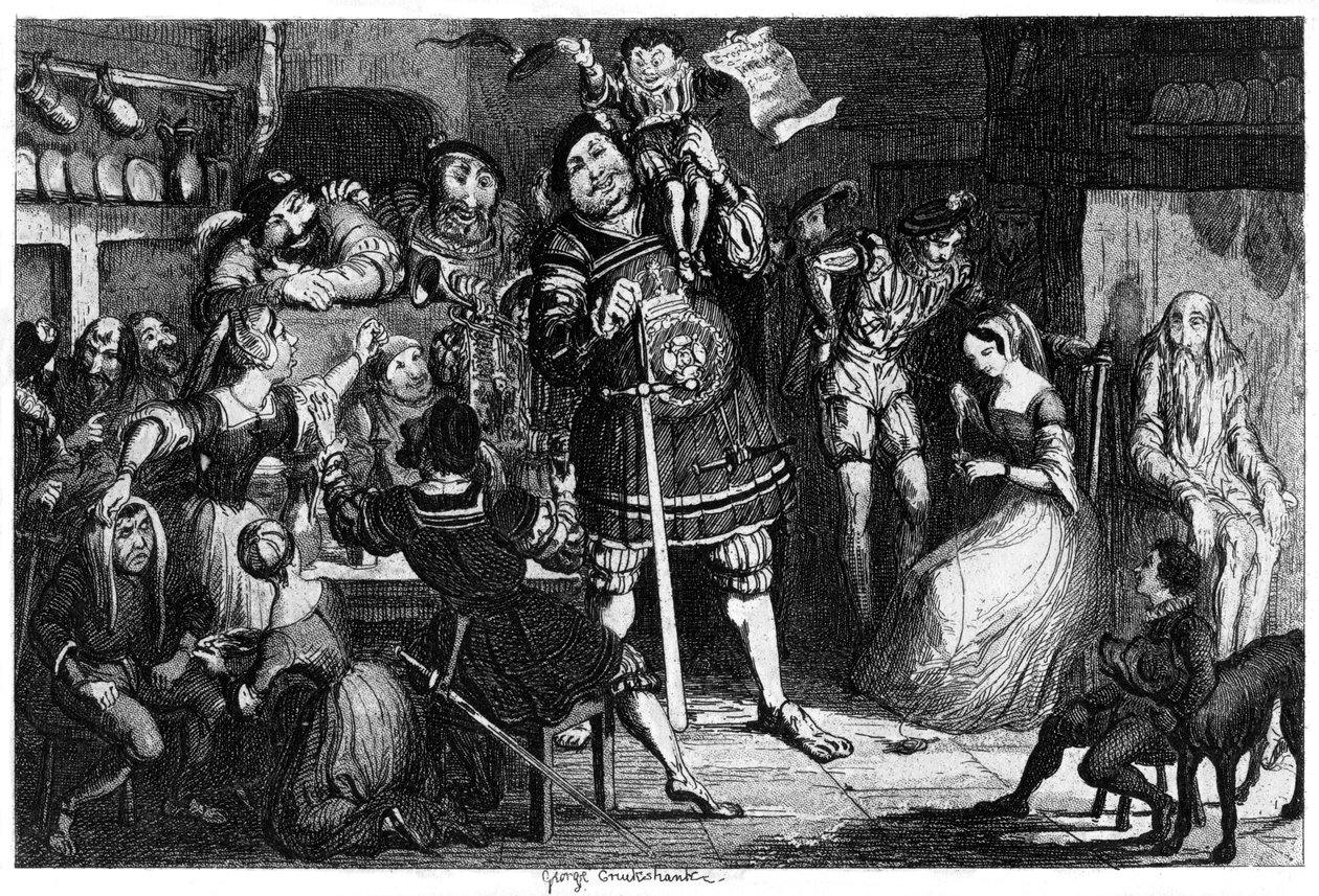 La cuisine en pierre, 1840 - George Cruikshank