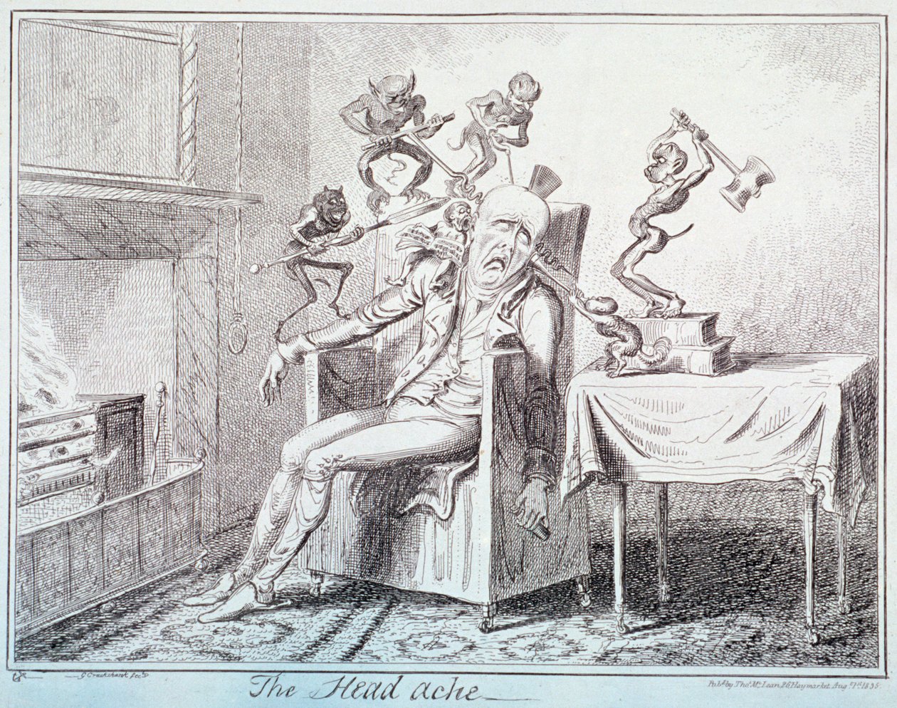 Le mal de tête - George Cruikshank